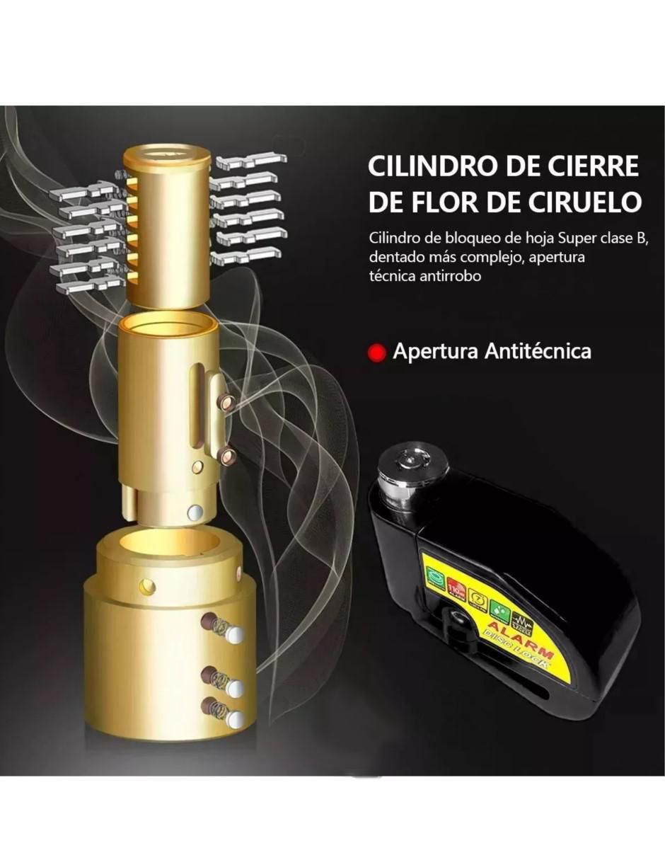 Candado con alarma de llave 5
