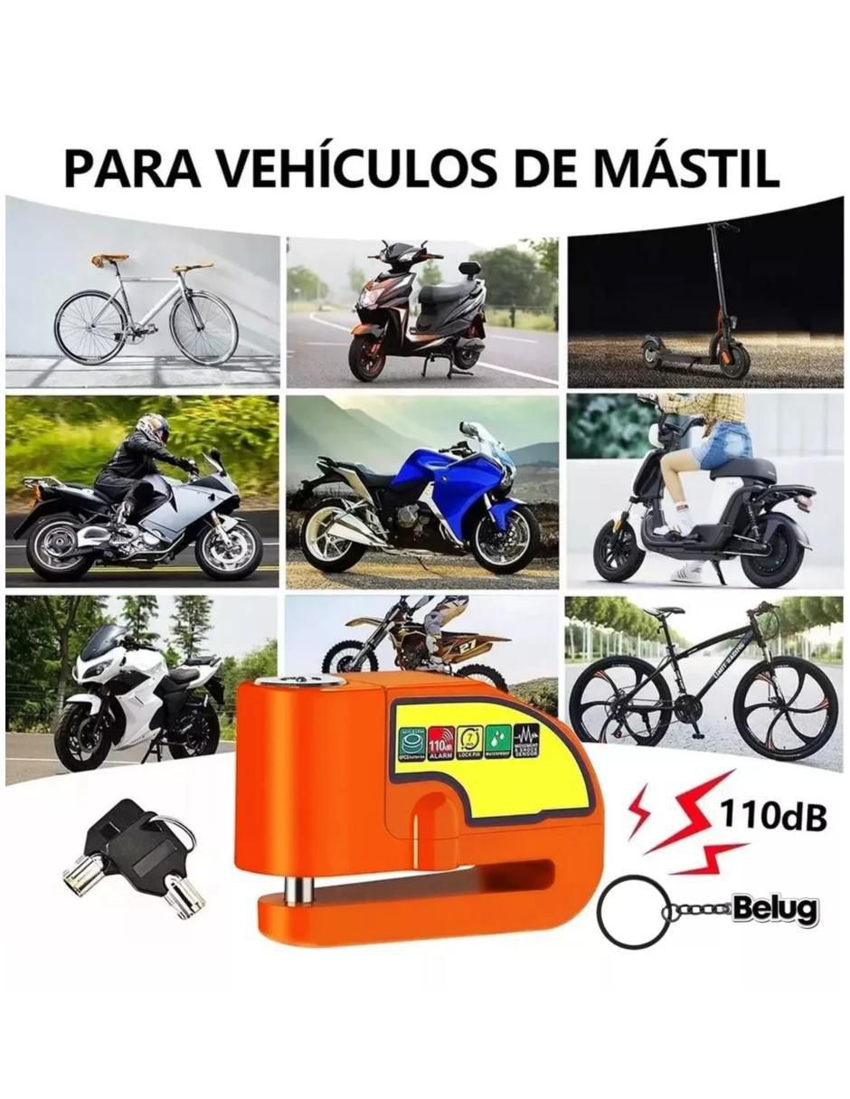 Candado con alarma de llave 2