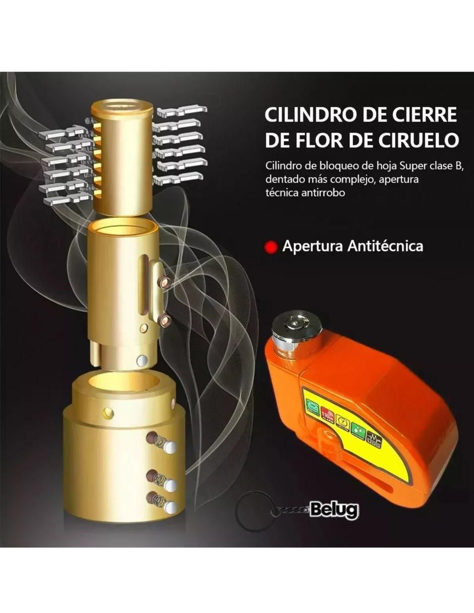 Candado con alarma de llave 3