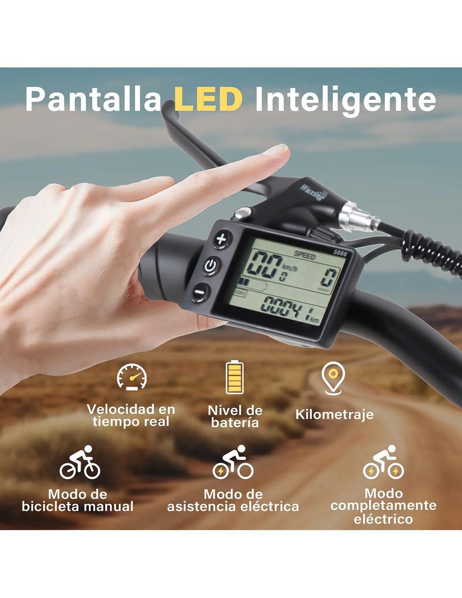 Bicicleta eléctrica F6 amarillo urbana rodada 20