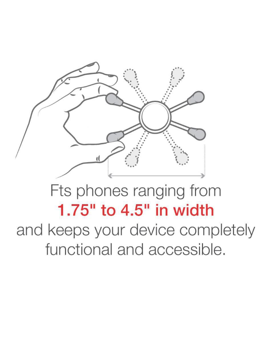 Porta celular portátil x grip fijación ajustable 5