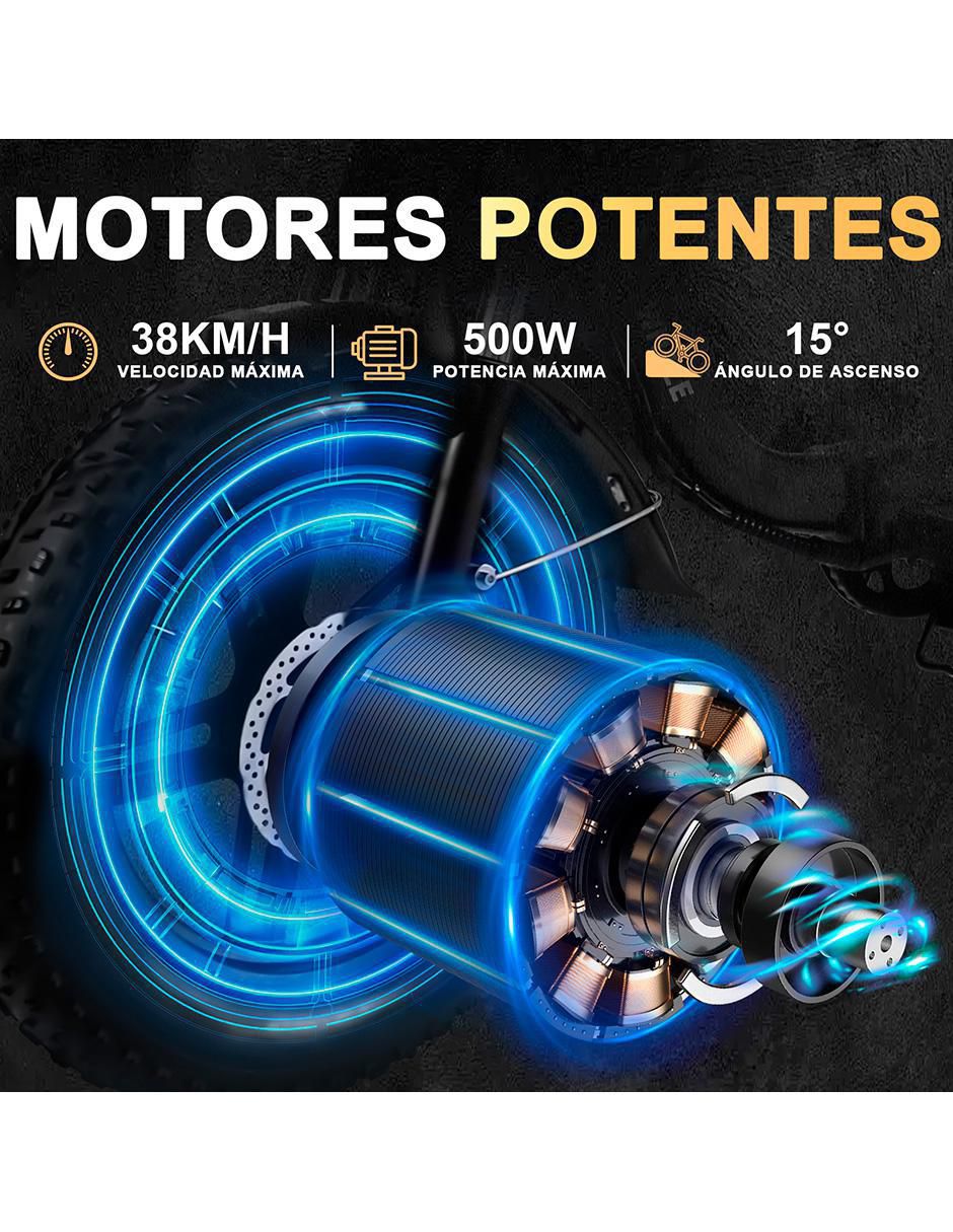Bicicleta eléctrica BK05 negro urbana rodada 16
