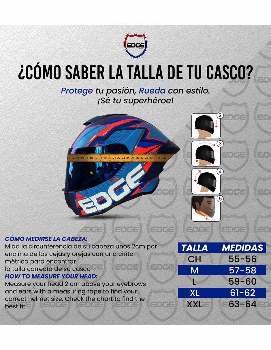 Casco cerrado "para" motorsport edge helmets "para" unisex