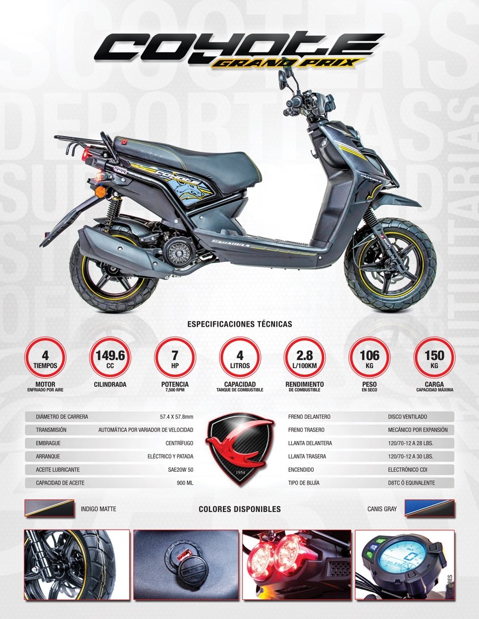 Motoneta Coyote Titanio 150cc 2026 9