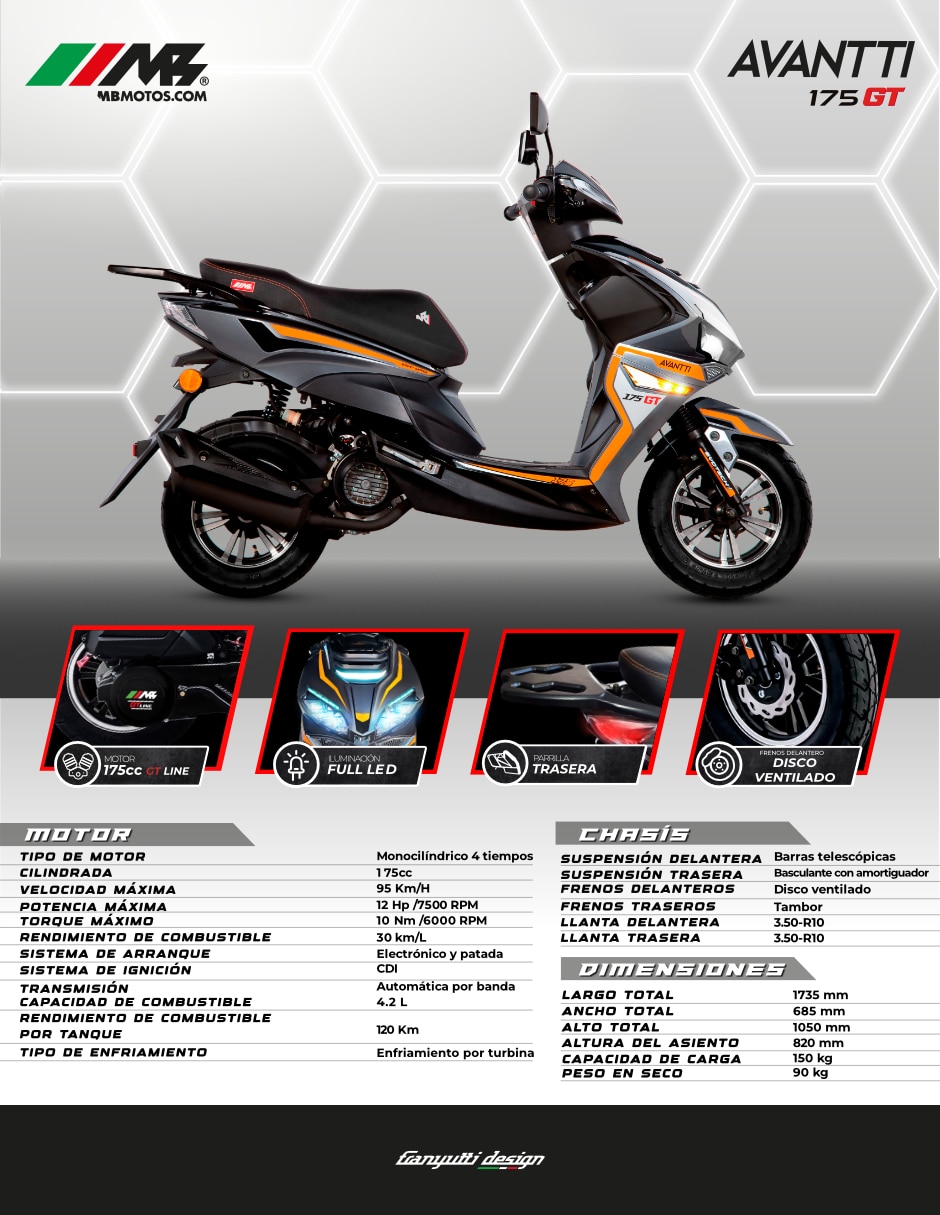 Motoneta Avantti 175 GT Line 2026 9