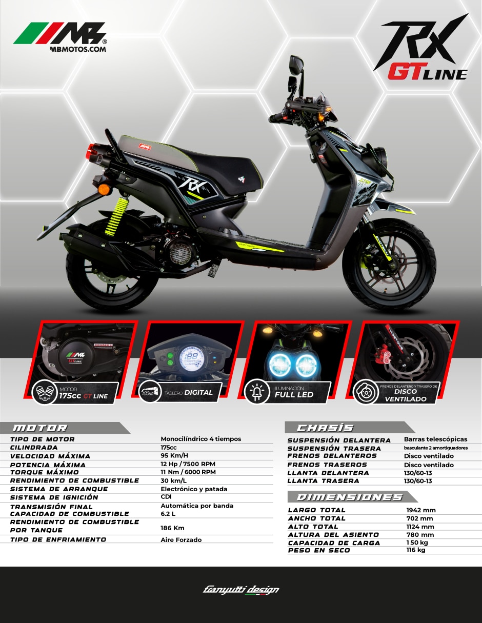 Motoneta RX 175 GT Line 2026 2