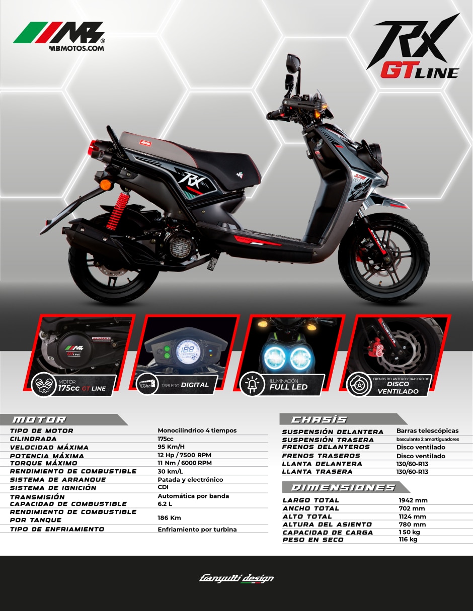 Motoneta RX 175 GT Line 2026 3