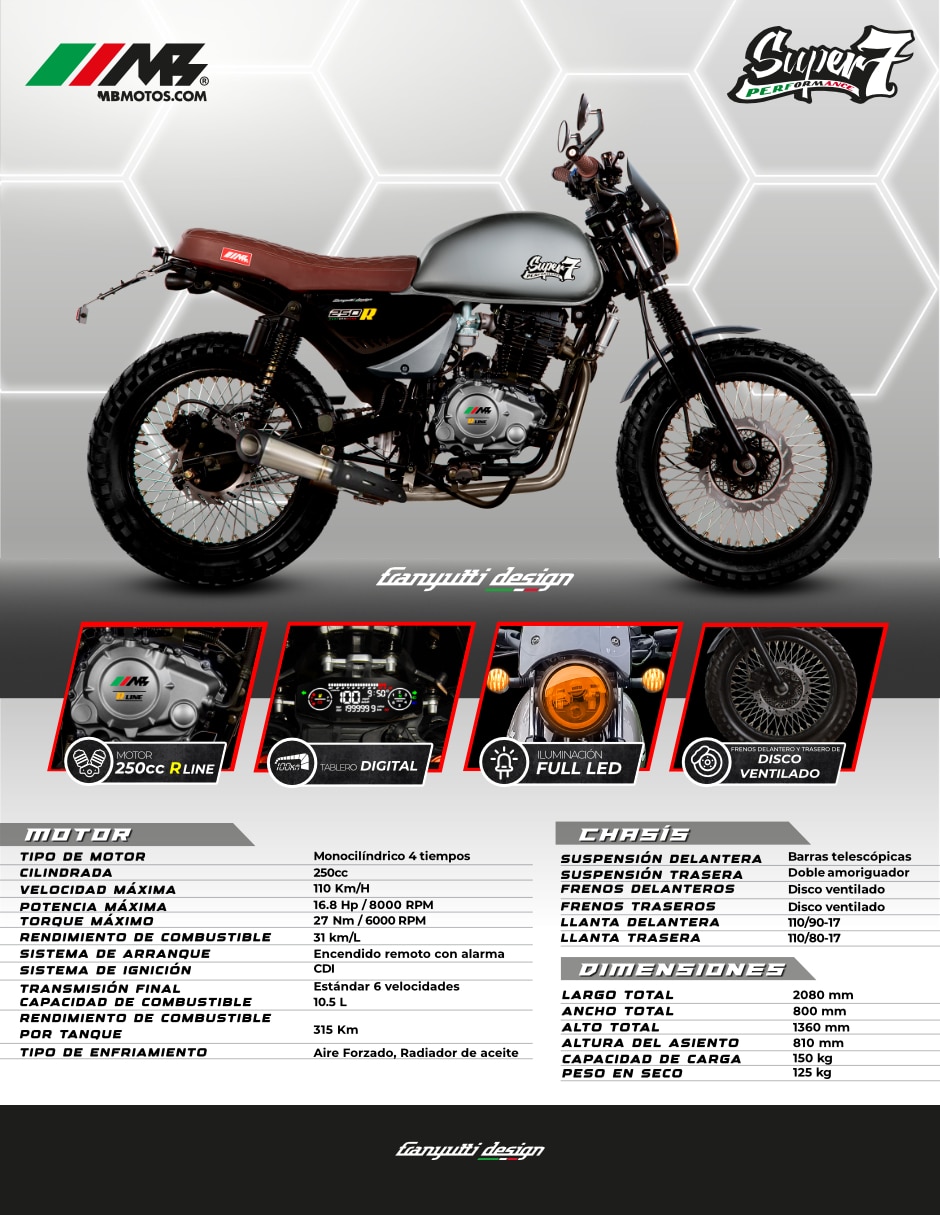 Motocicleta urbana super 7 250 2026 3