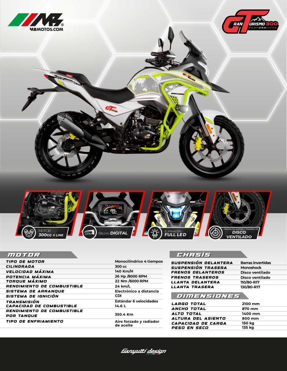 Motocicleta urbana GRAN TURISMO 300 2026 2