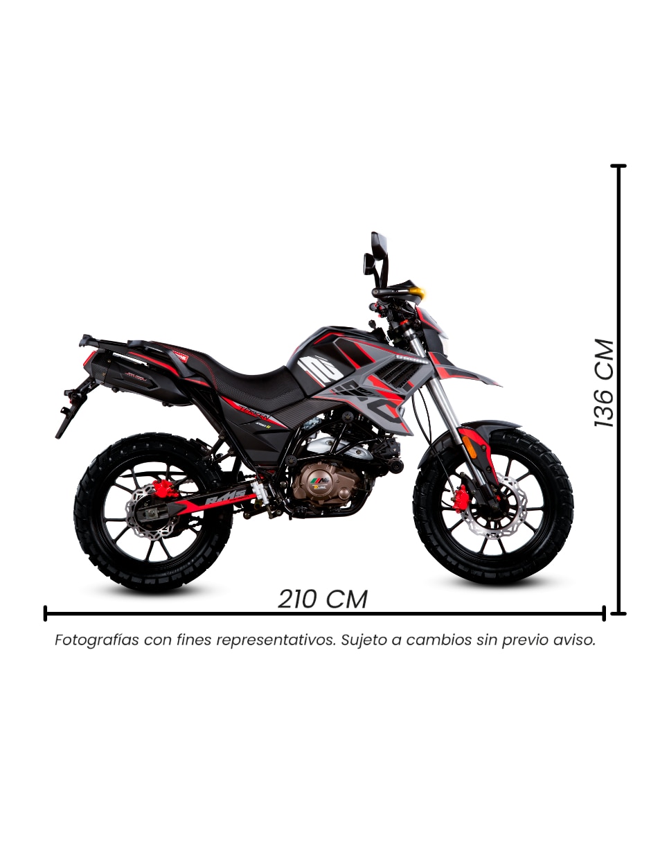 Motocicleta doble propósito Tekken 250 R Line 2026 10