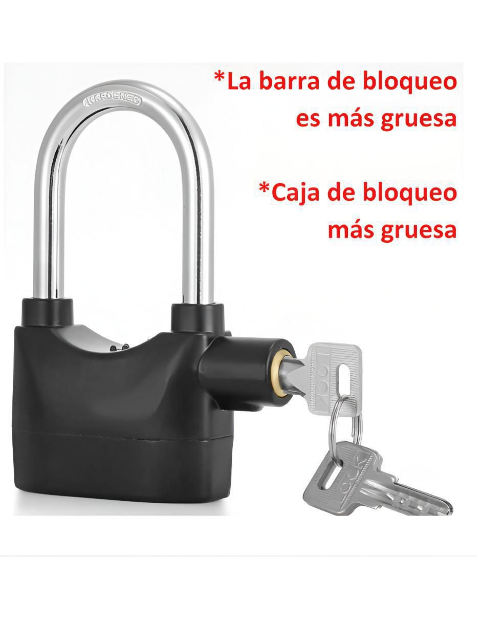 Candado con alarma de llave 2