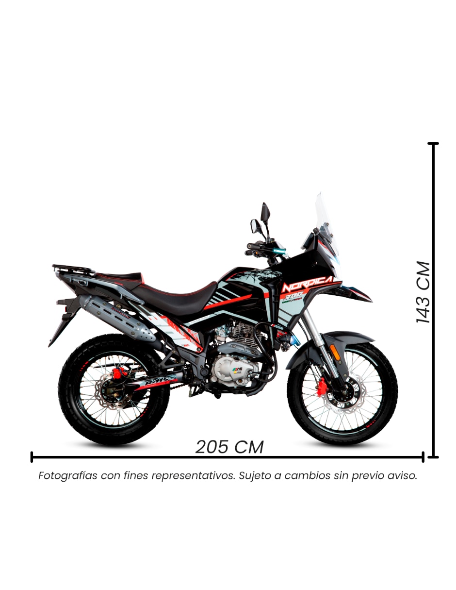 Motocicleta doble propósito NORDICA 300 2026 10