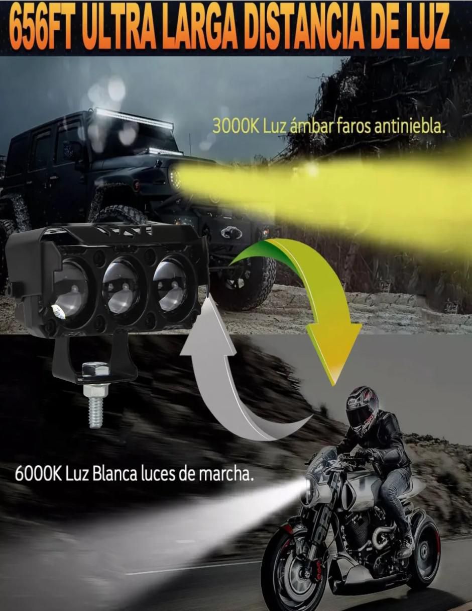 Luces auxiliares para moto 5