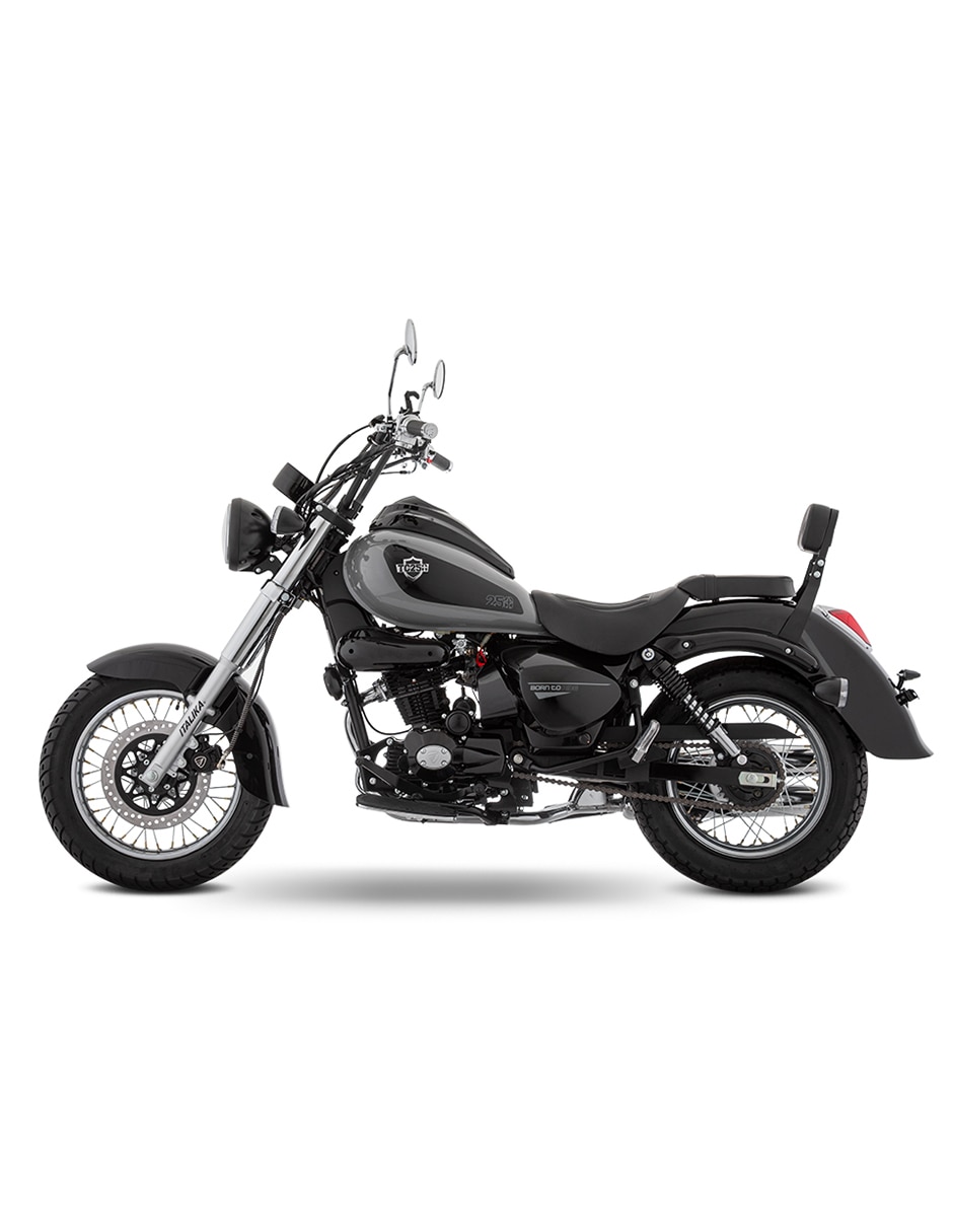 Motocicleta chopper TC250 gris 2026