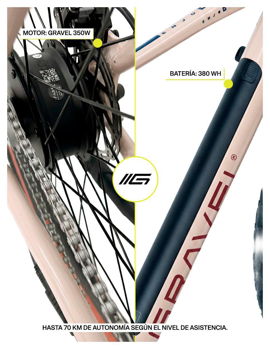 "bicicleta eléctrica" gravel bicicleta e-rise 700c urbana "rodada" 700