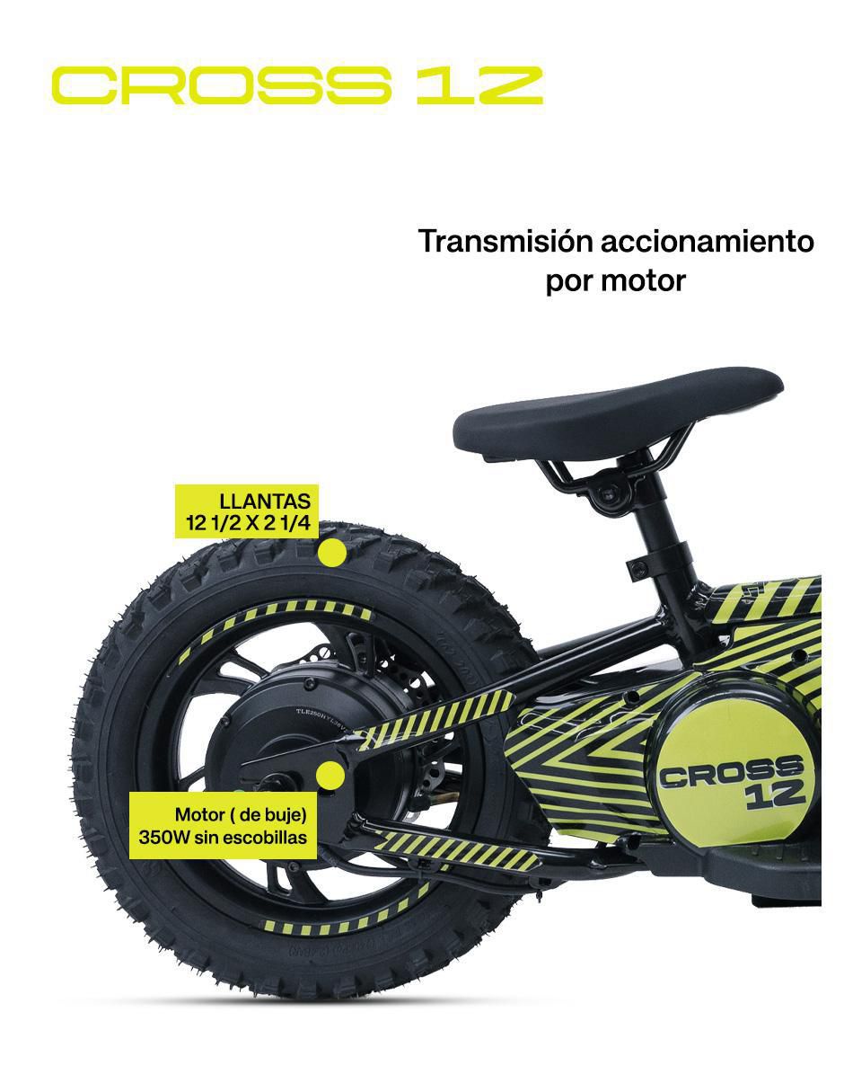 Bicicleta eléctrica Elec Cross Montañismo rodada 12 4
