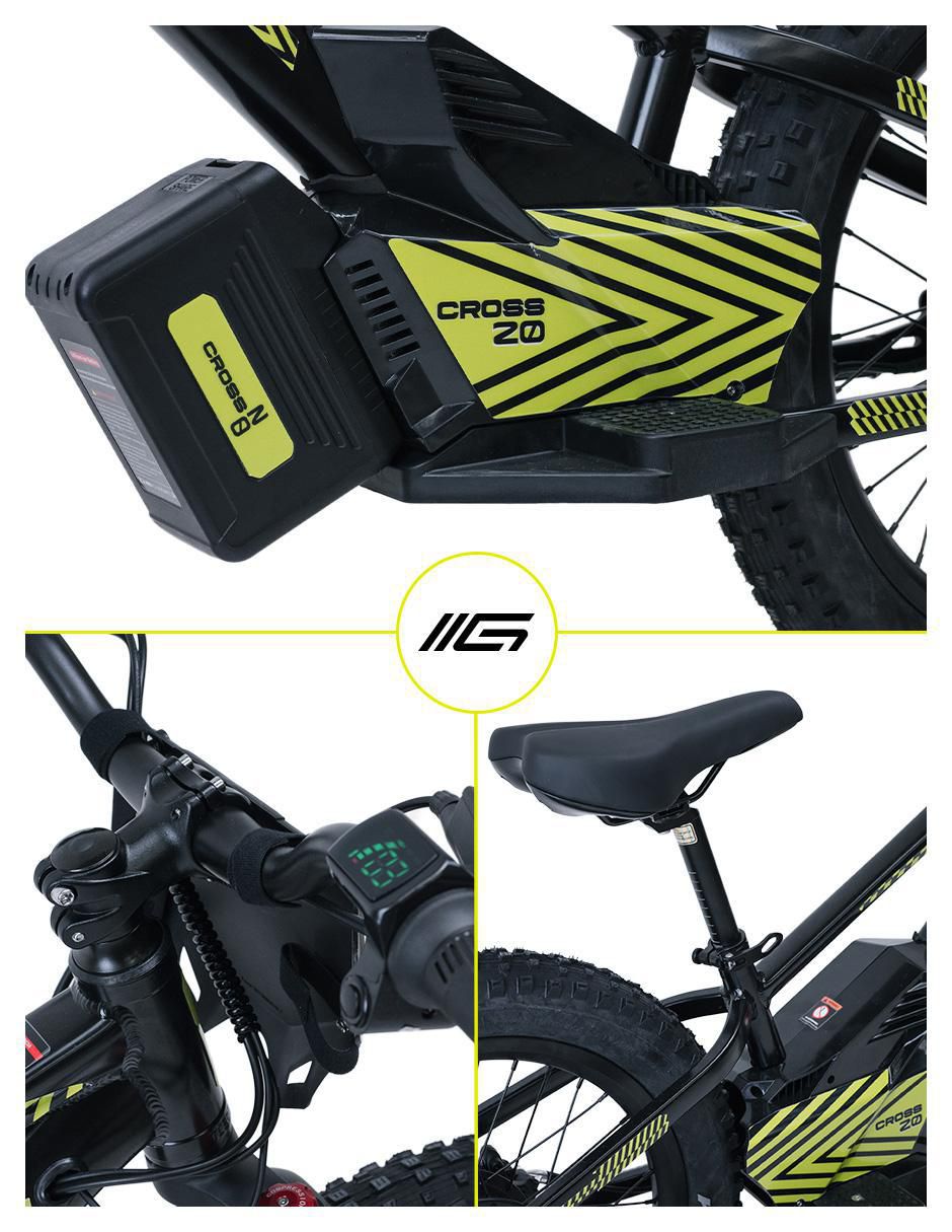 Bicicleta eléctrica Elec Cross Montañismo rodada 20 6