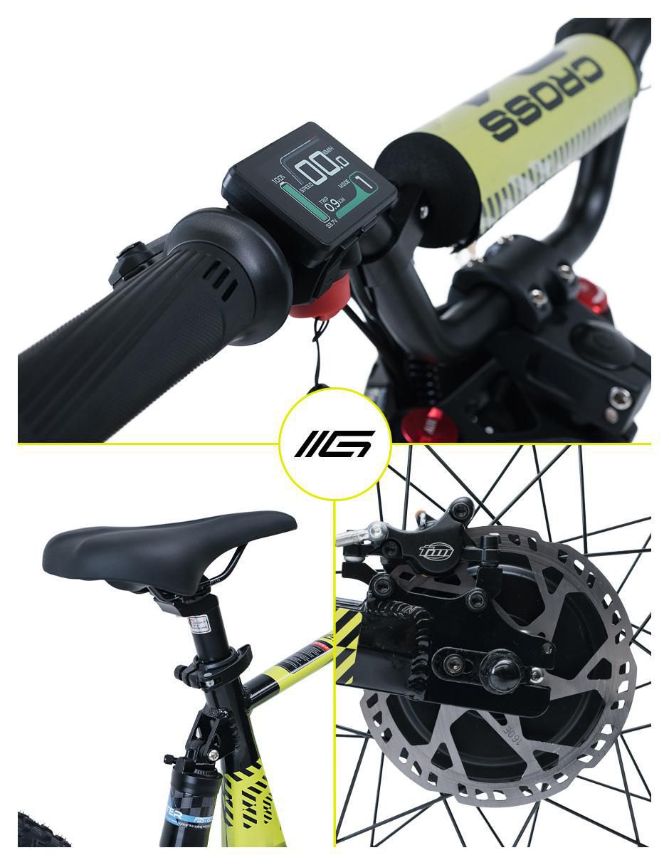 Bicicleta eléctrica Elec Cross Montañismo rodada 24 6