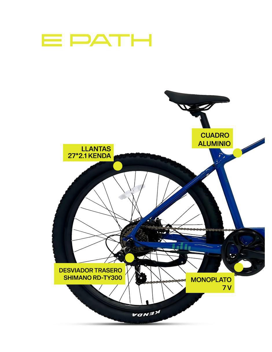 Bicicleta eléctrica E-Path Montañismo rodada 27.5 4