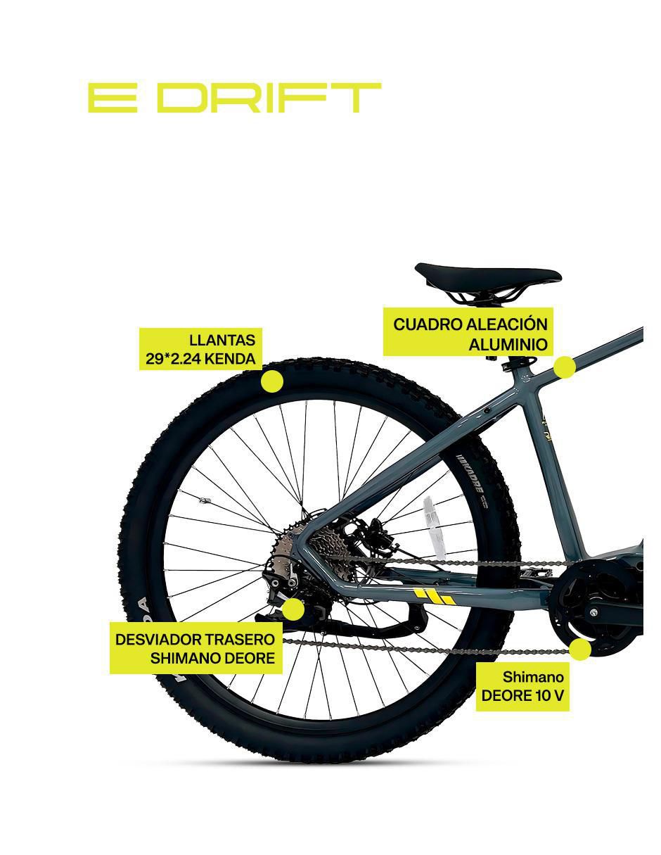 Bicicleta eléctrica E-Drift 29 montañismo rodada 29 4