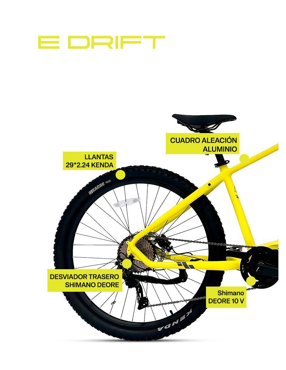 Bicicleta eléctrica E-Drift 29 montañismo rodada 29 4