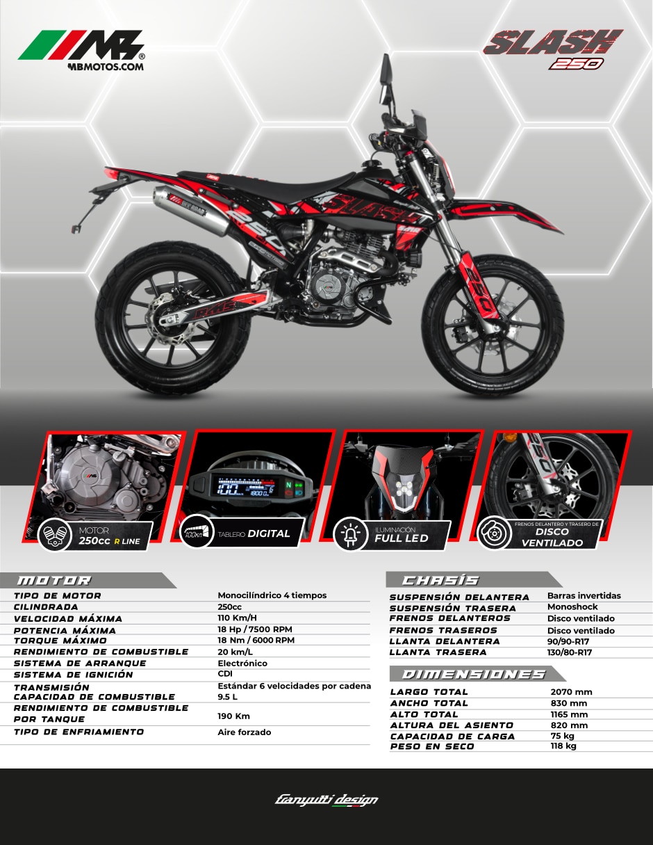Motocicleta urbana SLASH 250 GT LINE 2026 2