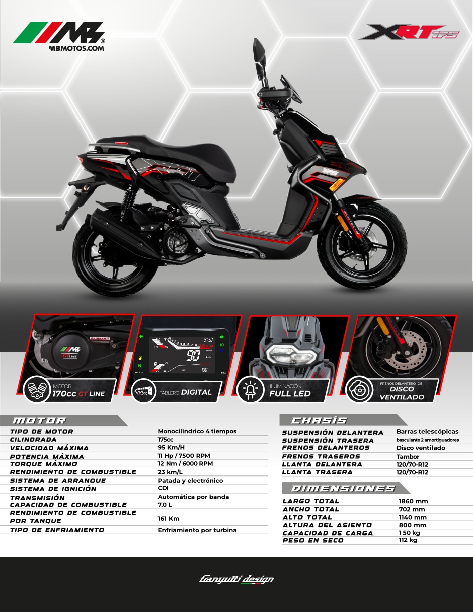Motoneta XRT 175 GT LINE 2026 3