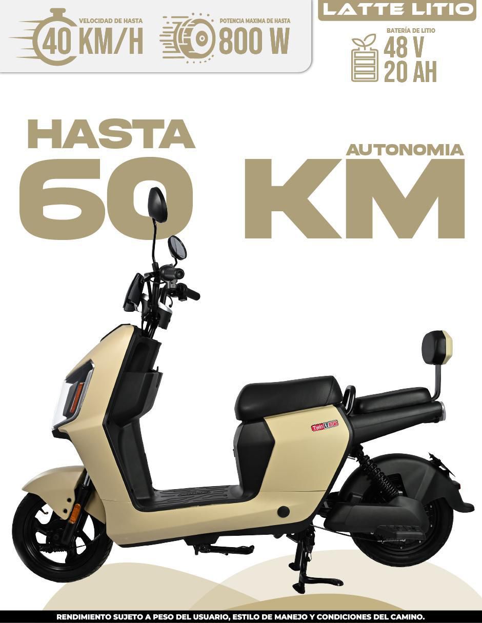 Bicicleta eléctrica Latte Lt-On  urbana rodada 10 9